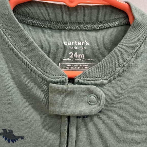 NWT Carter's Green Dinosaur Kids One Piece Size 24 Months - Picture 4 of 6
